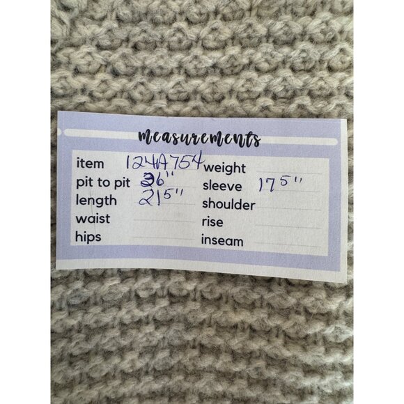 ZARA Beige Small Wool Blend Knit Cardigan Sweater Jacket Button Closures - Picture 6 of 16